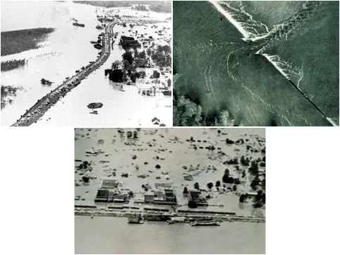 The Great Mississippi River Flood of 1927 - multiple images